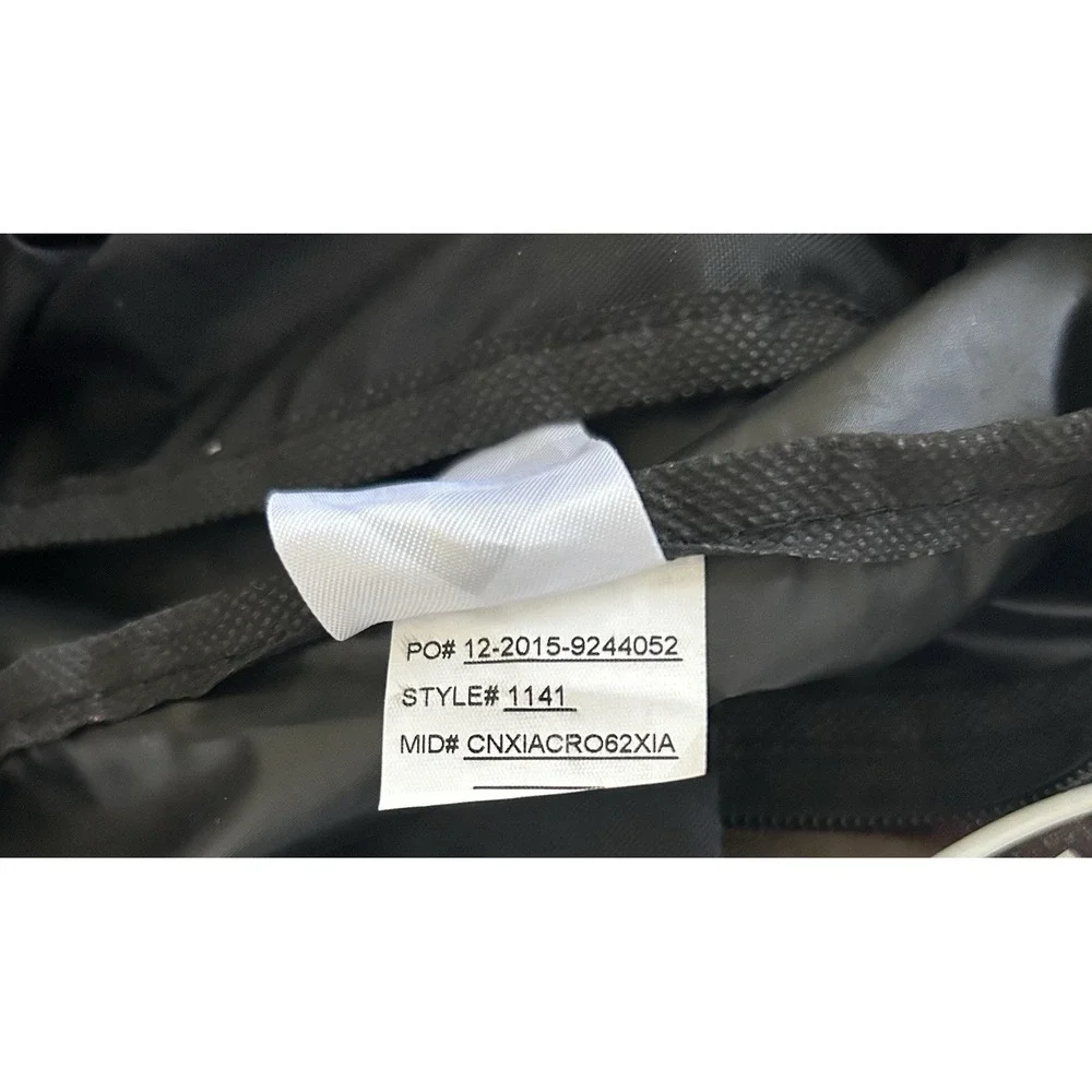 Black Volleyball Equipment Carry Duffel Bag Augusta Sportswear L=22 H=9 W=9